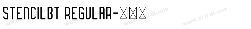 StencilBT Regular字体转换